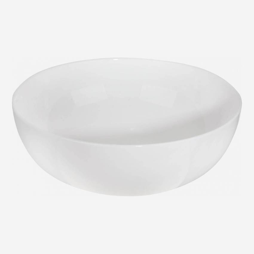 Ensaladera de porcelana - 26 cm – Blanco