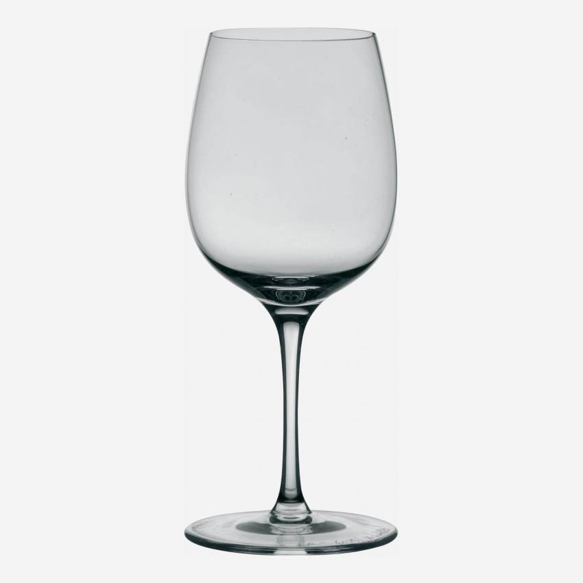 Lot de 6 verres à pied en verre - 320 ml – Transparent