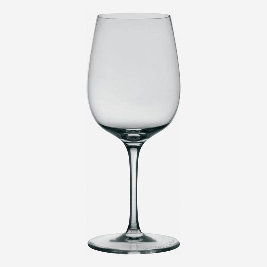 Set 6 copas de vino tinto de vidrio  - 365 ml – Transparente