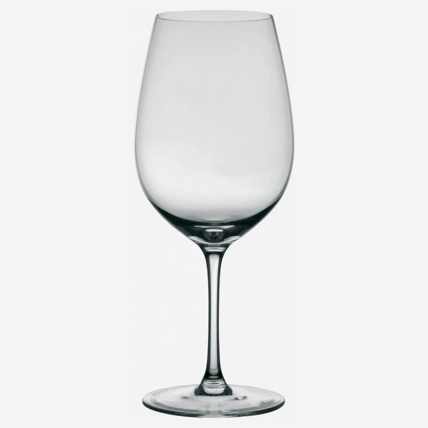 6er-Set Stielgläser aus Glas - 570 ml – Transparent