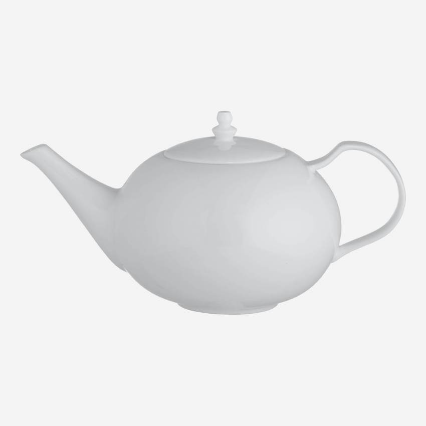 Teekanne aus Porzellan – 1,5 L - Weiß