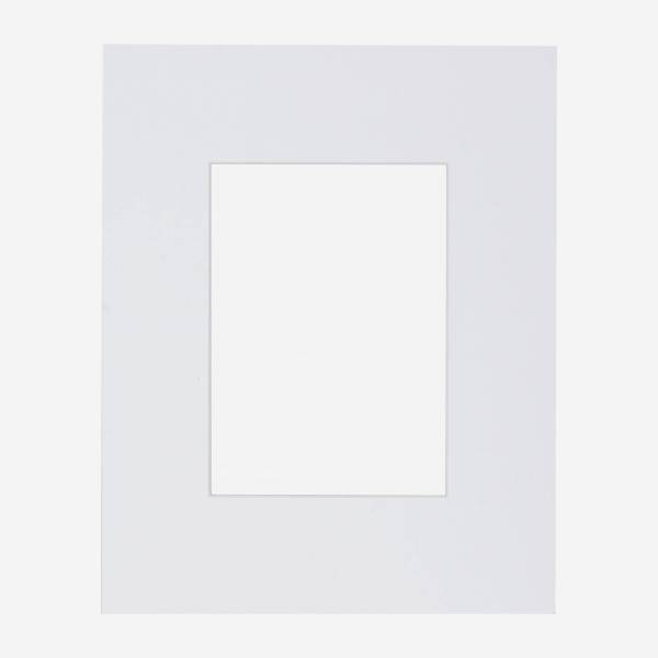 Paspartú de papel - 24 x 30 cm - Blanco