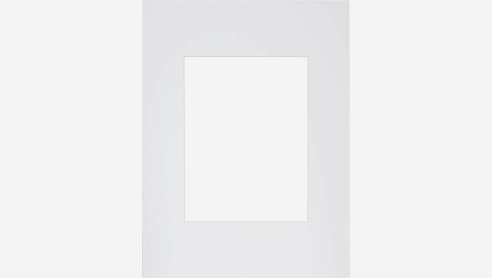 Paspartú de papel - 30 x 40 cm - Blanco