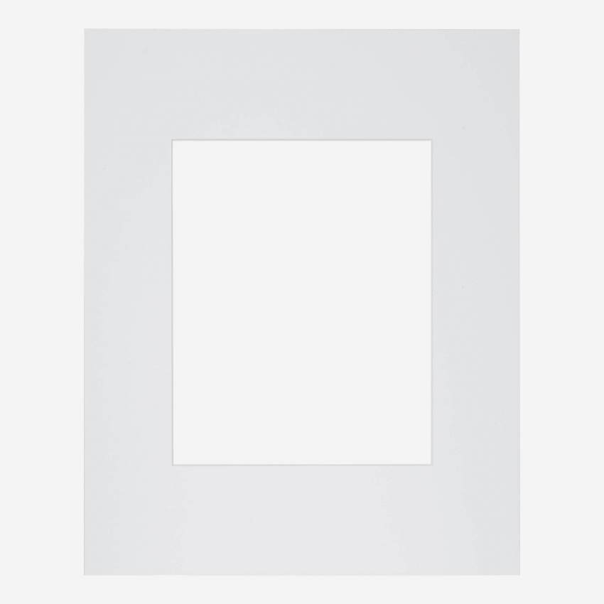 Passepartout aus Papier - 40x50cm - Weiss