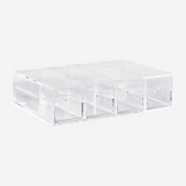 Caja de almacenaje para gafas- Acrílico transparente