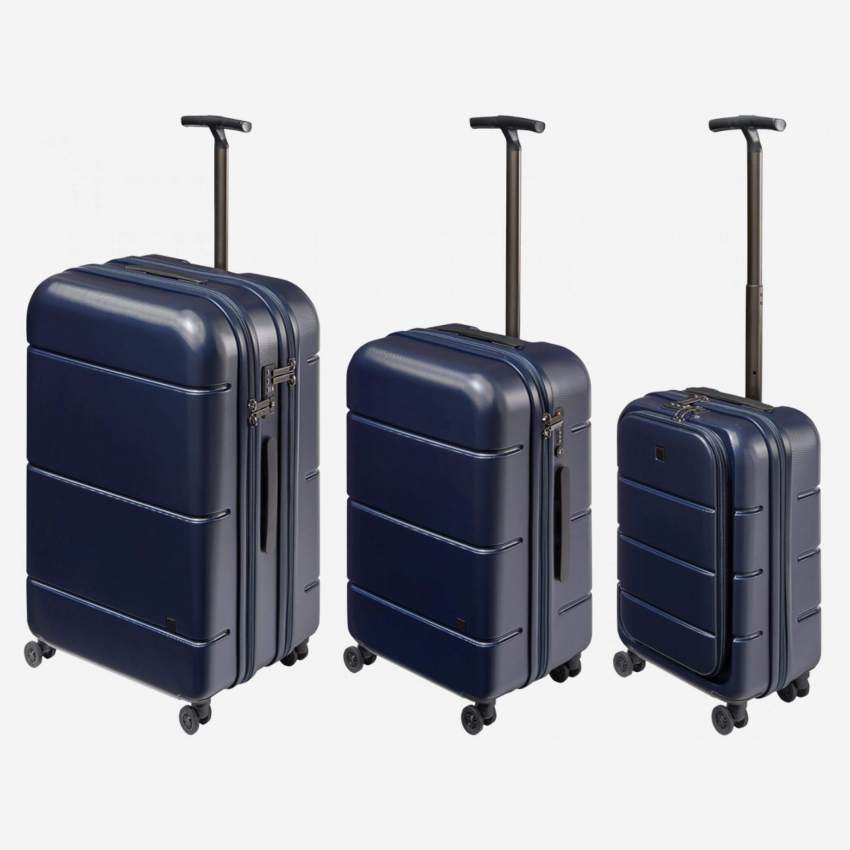 Set van 3 Koffers van Polycarbonaat - Blauw