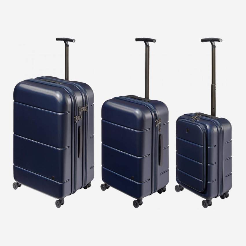 Set van 3 Koffers van Polycarbonaat - Blauw