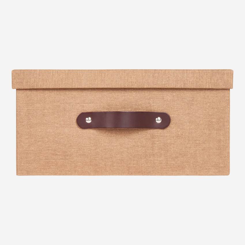Boîte de rangement en carton marron