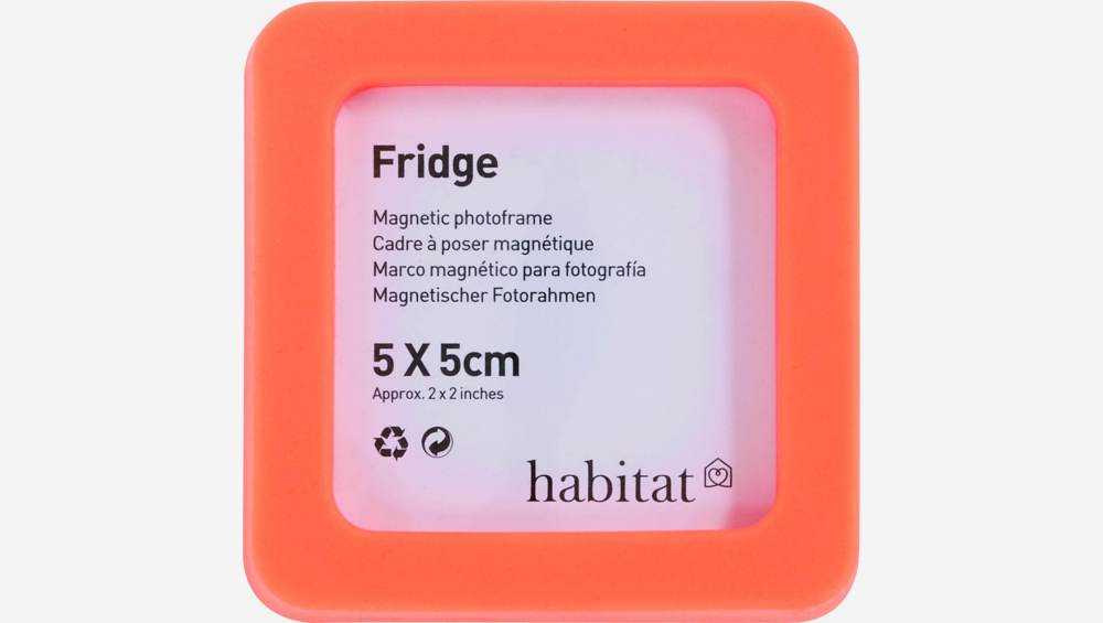 Magnetischer Fotorahmen 5 x 5 cm, orange