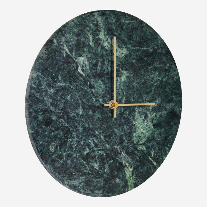 Reloj de pared - Mármol - Verde