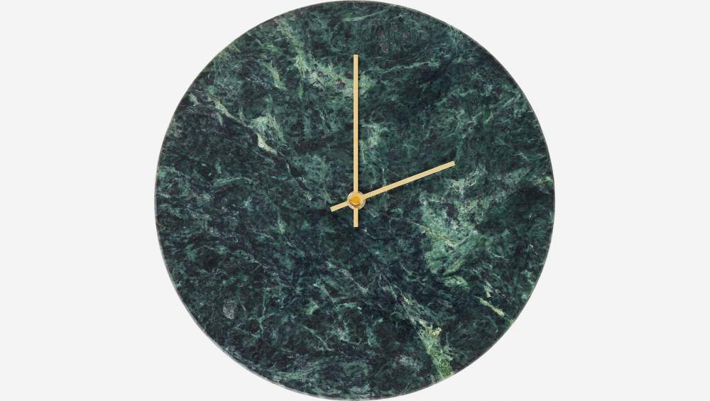 Reloj de pared - Mármol - Verde