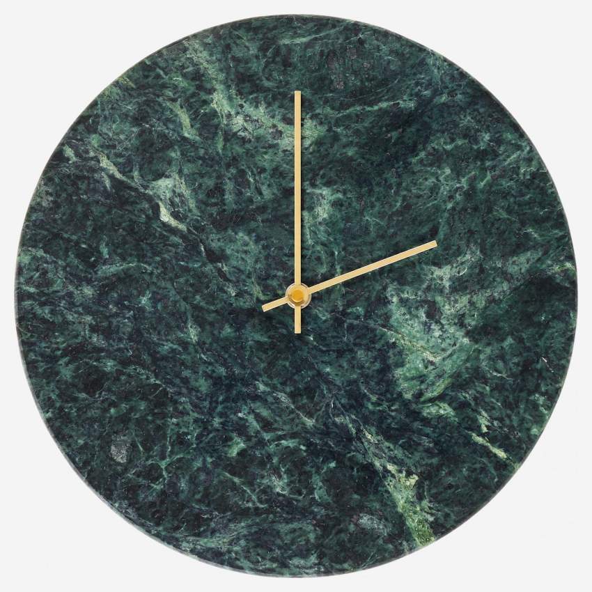 Horloge murale - Marbre - Vert