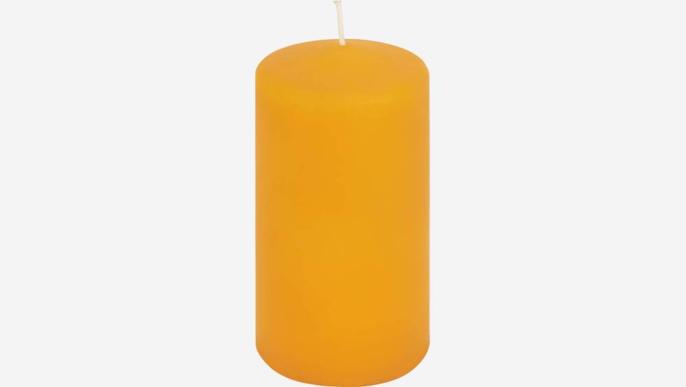 Candela cilindrica 13 cm - Giallo senape