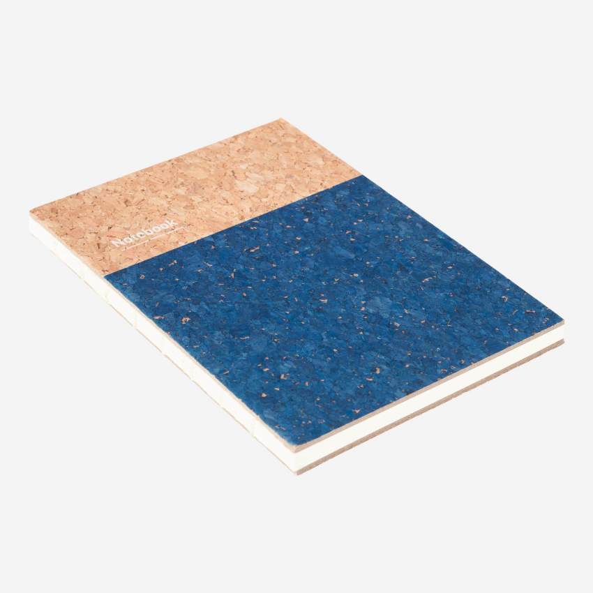 Cuaderno - Corcho - Azul - M - 64 páginas