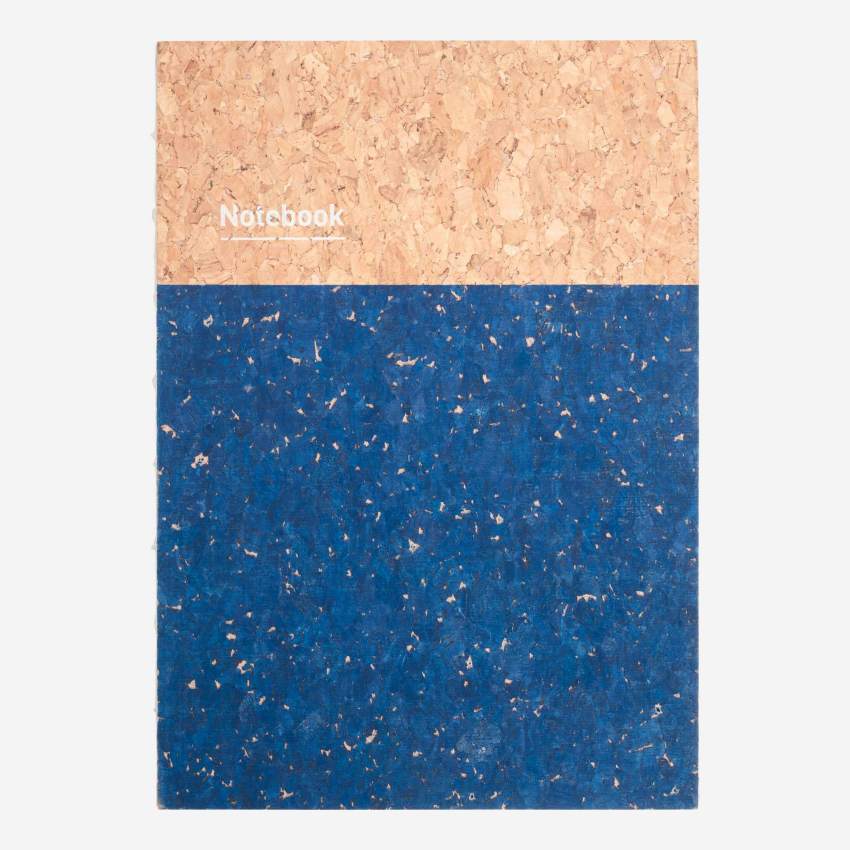 Cuaderno - Corcho - Azul - M - 64 páginas