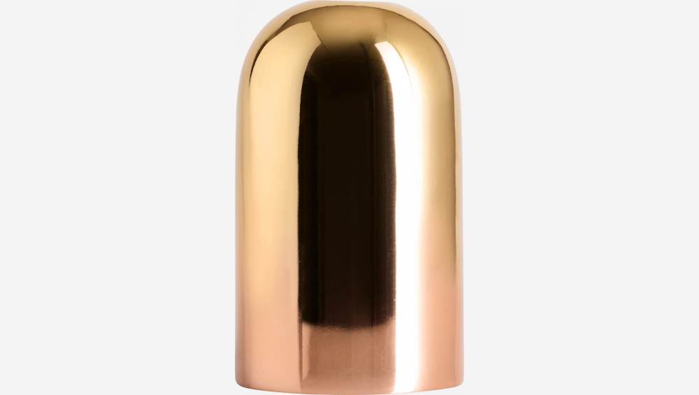 Portacandele in metallo - 12cm - Oro