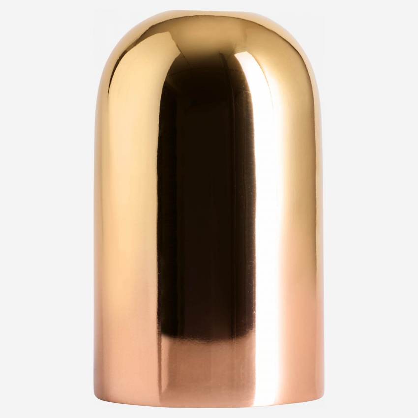 Kerzenhalter aus Metall - 12 cm - Goldfarben