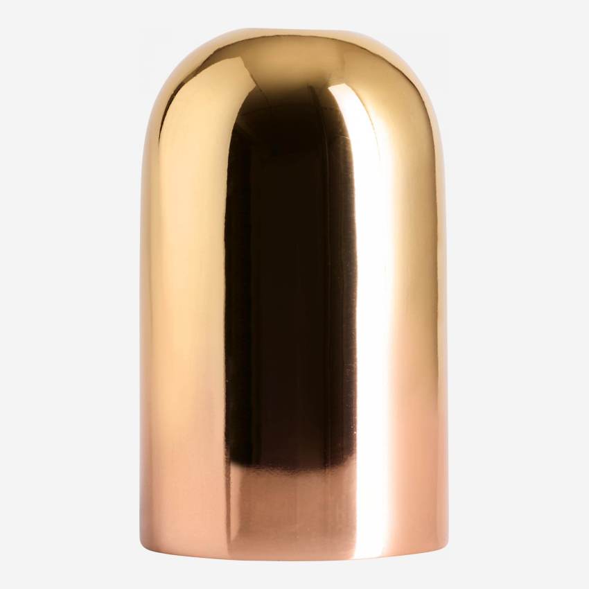 Portacandele in metallo - 12cm - Oro
