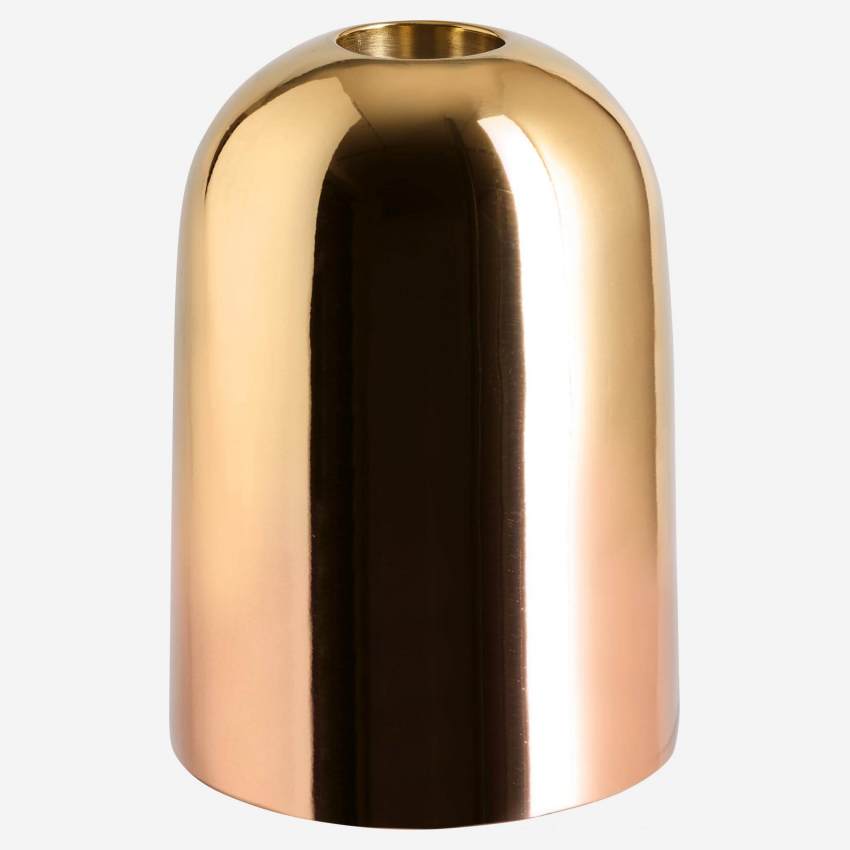 Kerzenhalter aus Metall - 9 cm - Goldfarben