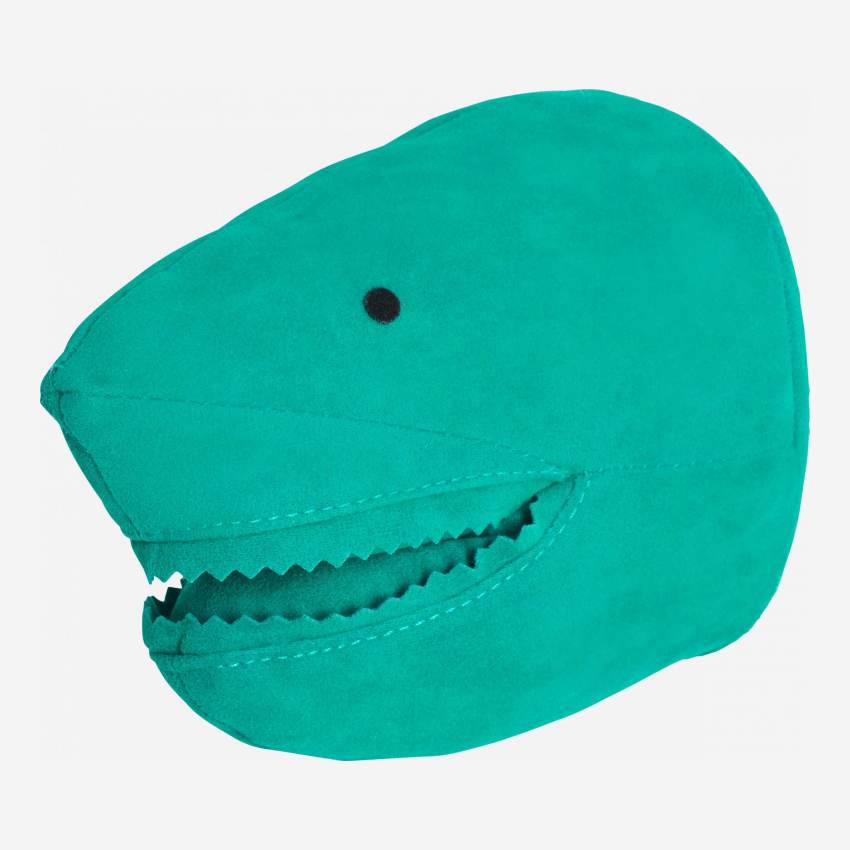 Colgador Tiburón de Terciopelo - Verde