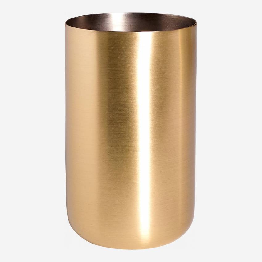 Taça em aço inoxidável escovado - Dourado