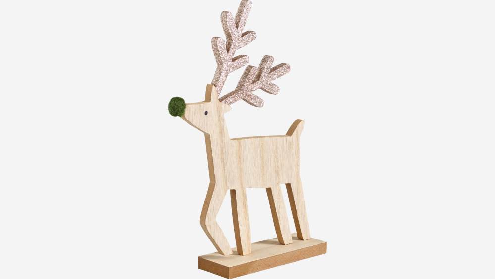 Cervo decorativo in legno
