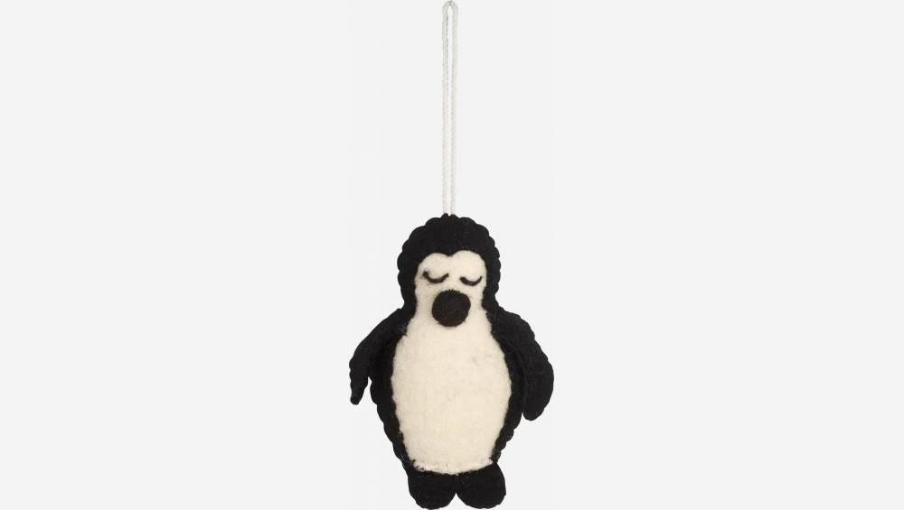 Weihnachtsdekoration - Pinguin aus Filz zum Aufhängen