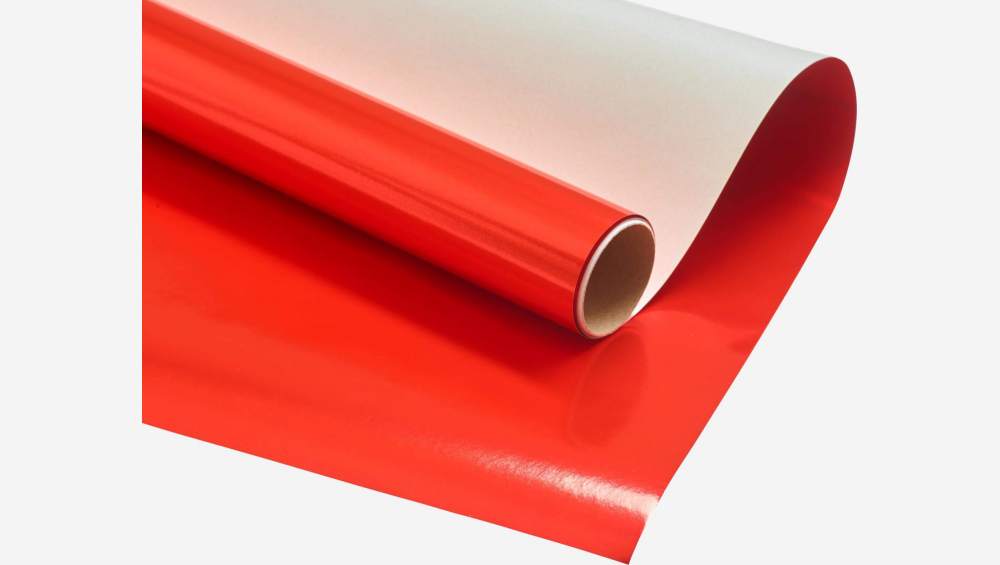 Papel de regalo - Rojo brillante - 2 x 1 m
