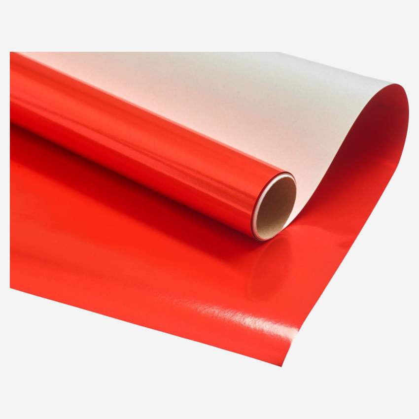 Papier cadeau - Rouge brillant - 2 x 1 m