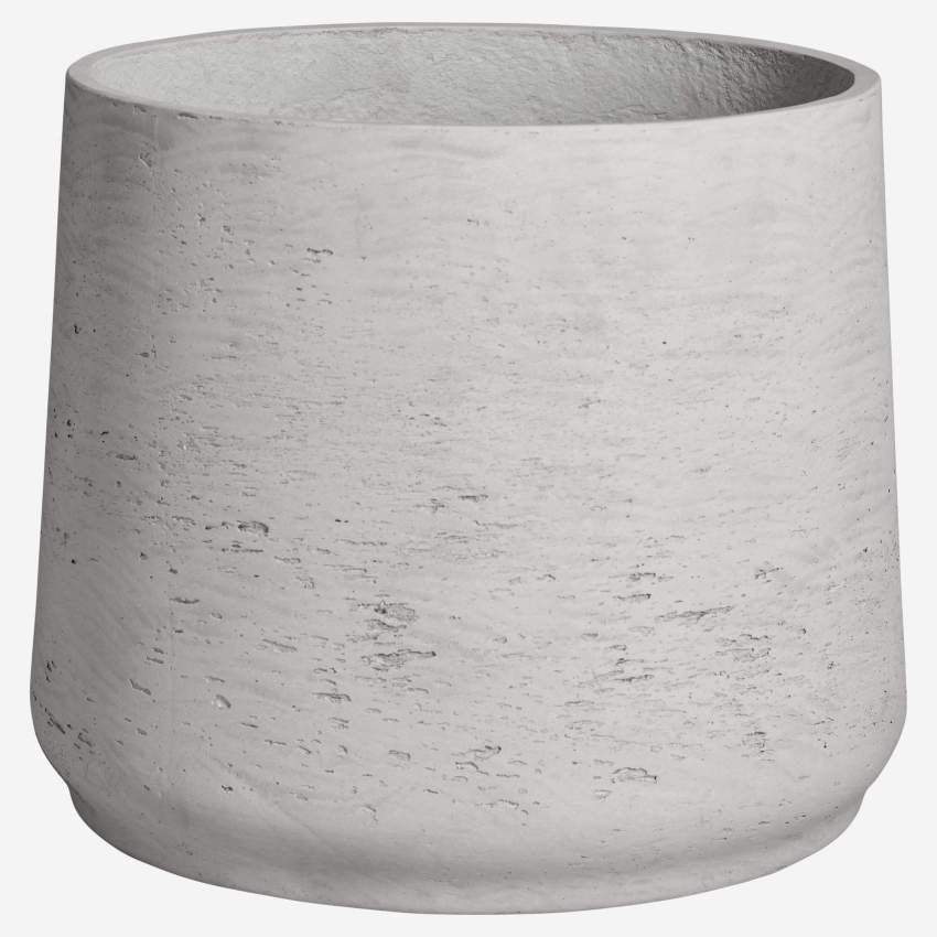 Fioriera in cemento - Grigio chiaro - 45 x 37,5 cm