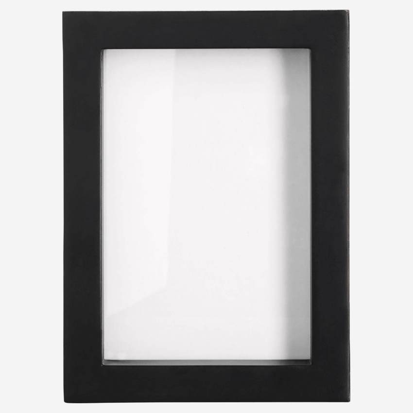 Marco de Madera Trenzada para Fotos de 15 x 10 cm - Negro y Natural