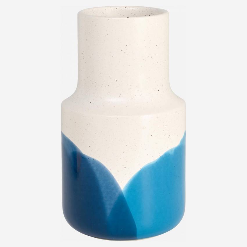 Vase en faïence peint à la main - 23 cm