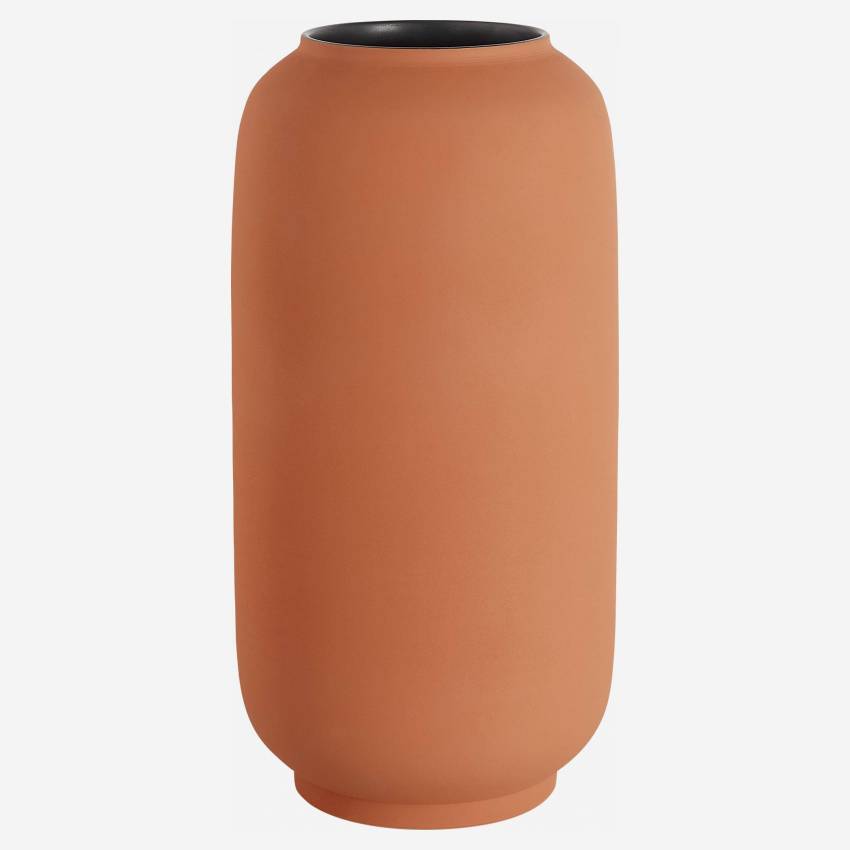 Vase aus Sandstein - 40,5 cm - Orange