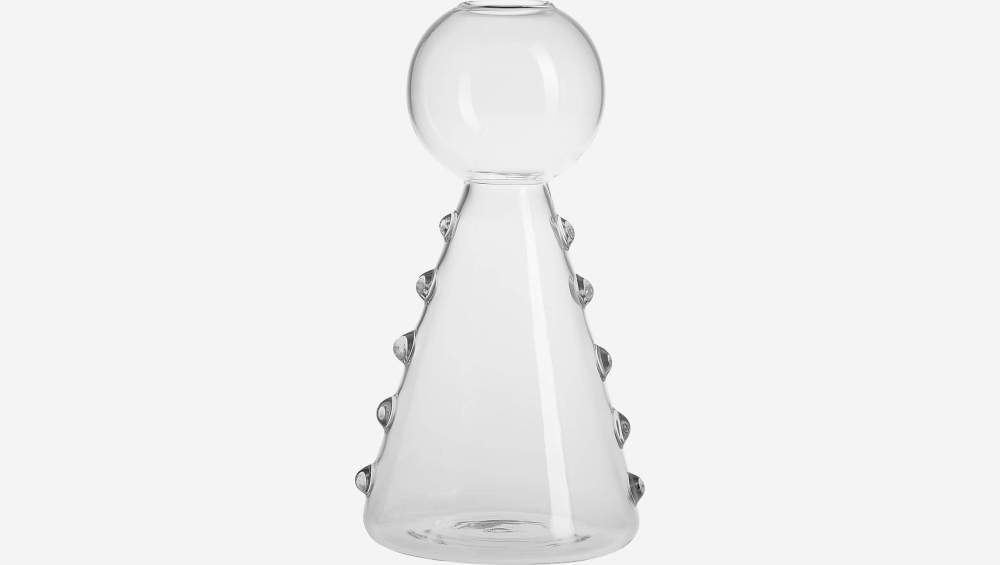 Vaso in vetro - Trasparente - 19 cm