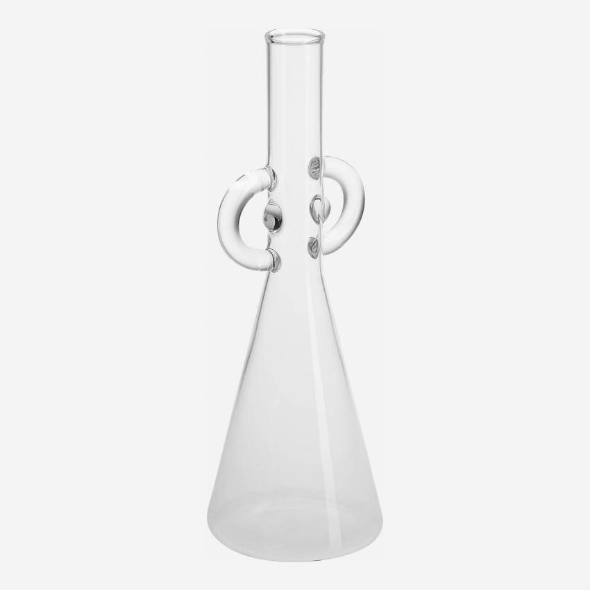 Vase en verre - 25 cm - Transparent - Design by Habitat Design Studio