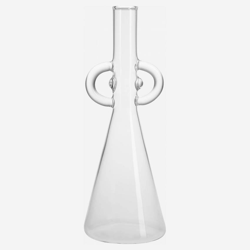 Jarro de vidro - 25 cm - Transparente - Design by Studio Habitat