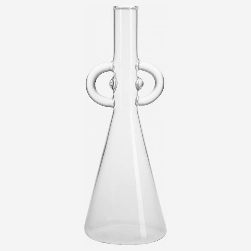 Vaso in vetro - Trasparente - 25 cm