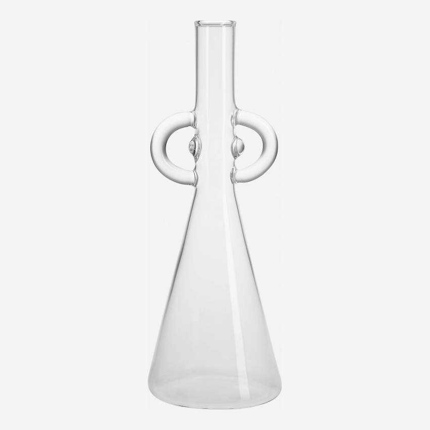 Vase en verre - 25 cm - Transparent - Design by Habitat Design Studio