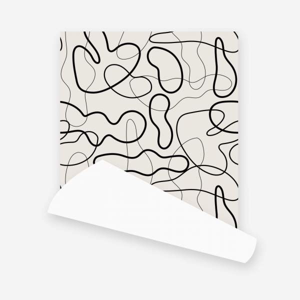 Rollo de papel pintado tejido - Diseño de Floriane Jacques