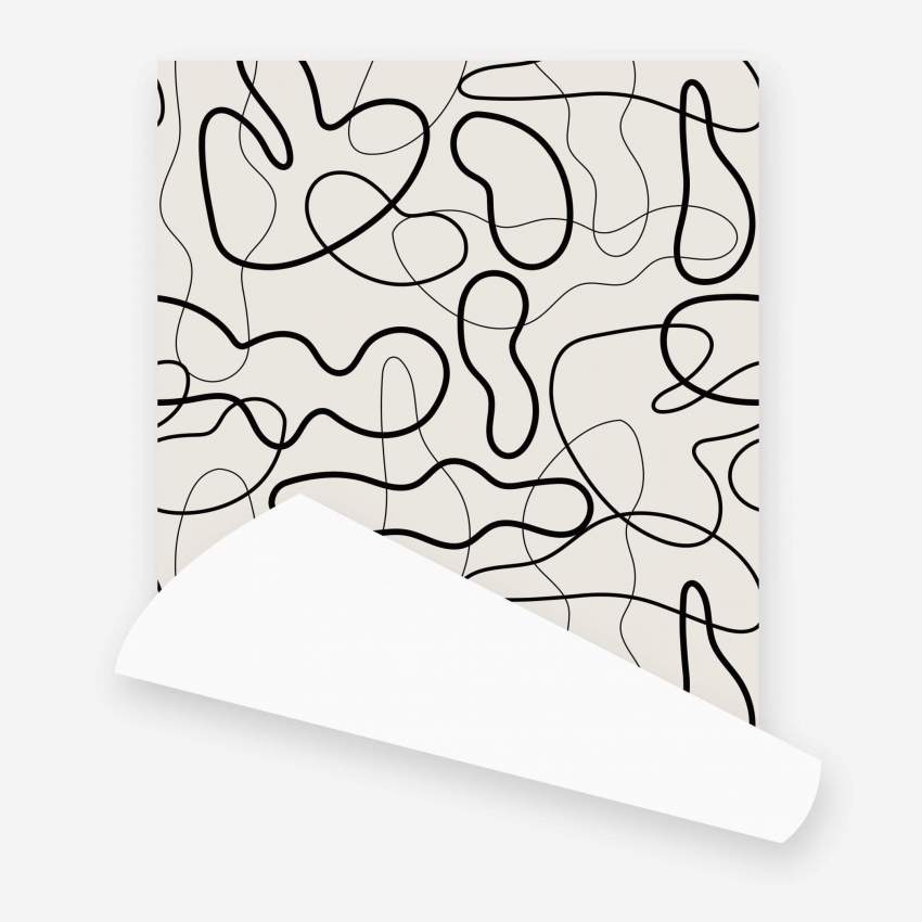 Rollo de papel pintado tejido - Diseño de Floriane Jacques