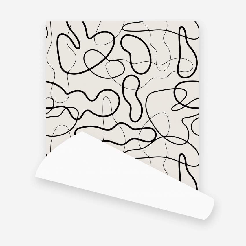 Rotolo di carta da parati in tessuto non tessuto - Motivo - Design di Floriane Jacques