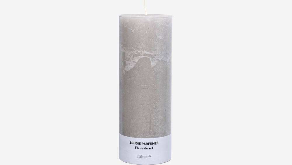 Zylinderförmige Kerze, 19cm, Duft: Fleur de sel