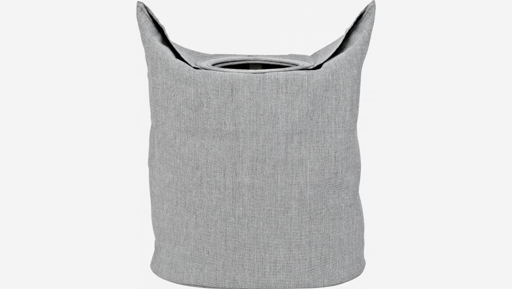Wäschesack aus Stoff mit magnetischen Bügeln - Grau