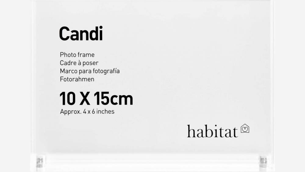 Cornice portafoto 10x15cm - Trasparente
