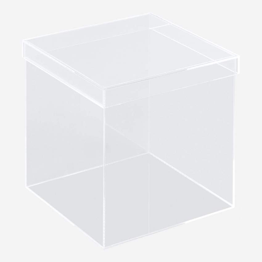 Boîte de rangement en acrylique - Grand modèle - Transparent