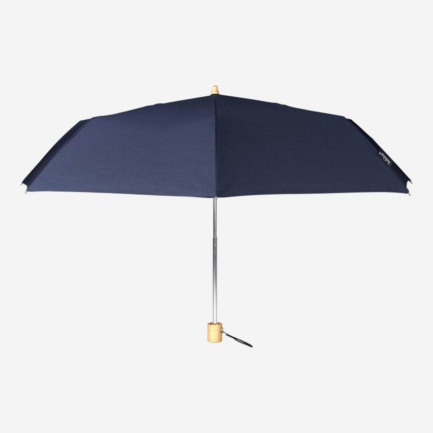 Parapluie pliable bleu