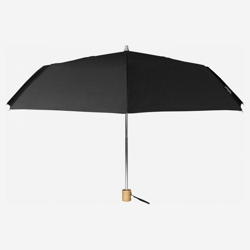 Regenschirm, faltbar, schwarz