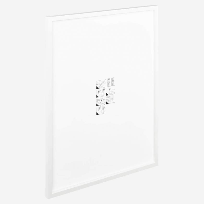 Bilderrahmen zum Aufhängen aus Holz - 60x80 cm - Weiß