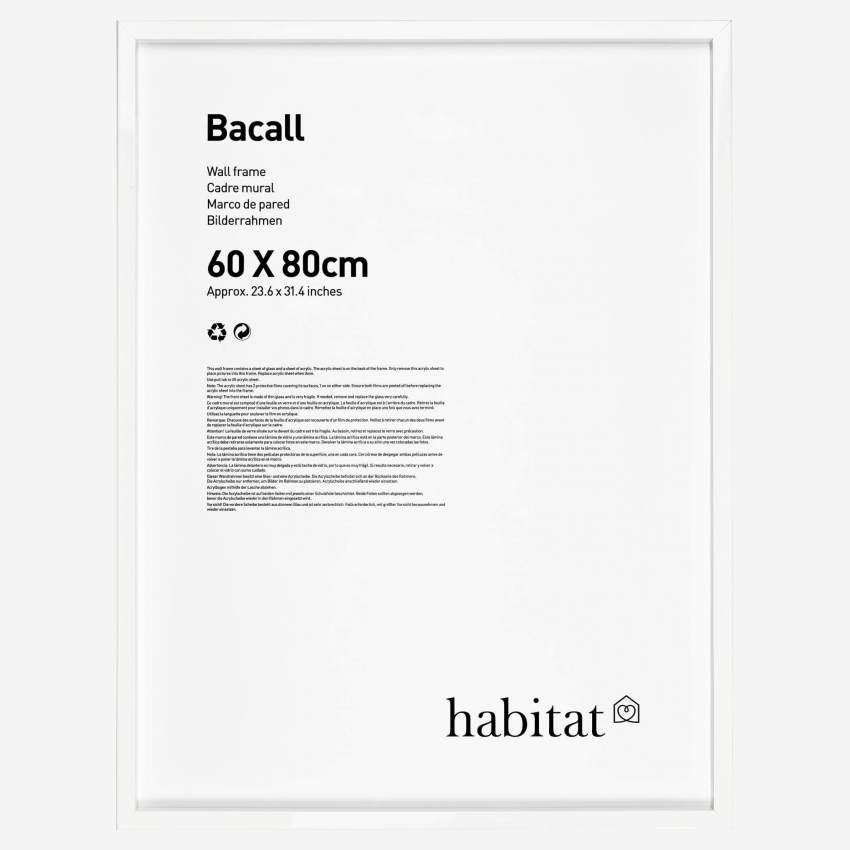 Bacall - Cadre à Poser en Bois - 70 x 100 cm - Blanc - Habitat