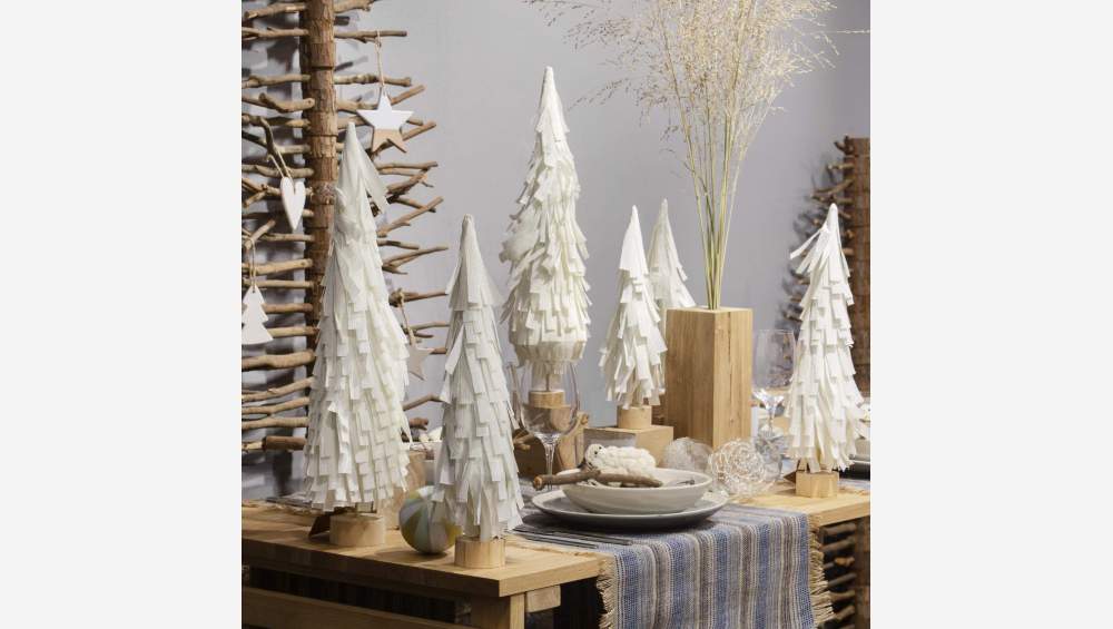 Decoração de Natal - Árvore papel para pousar - 41 cm